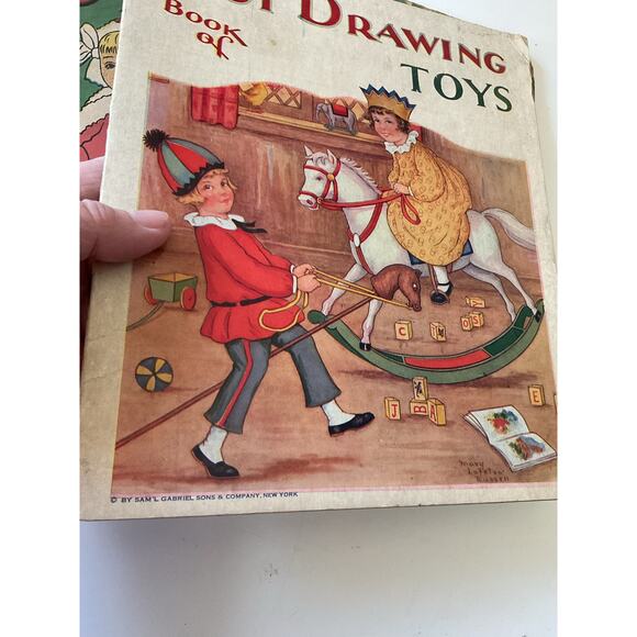 1910’s Antique Color Books & Drawing Book Bundle of 4 Rough Condition - Picture 6 of 14